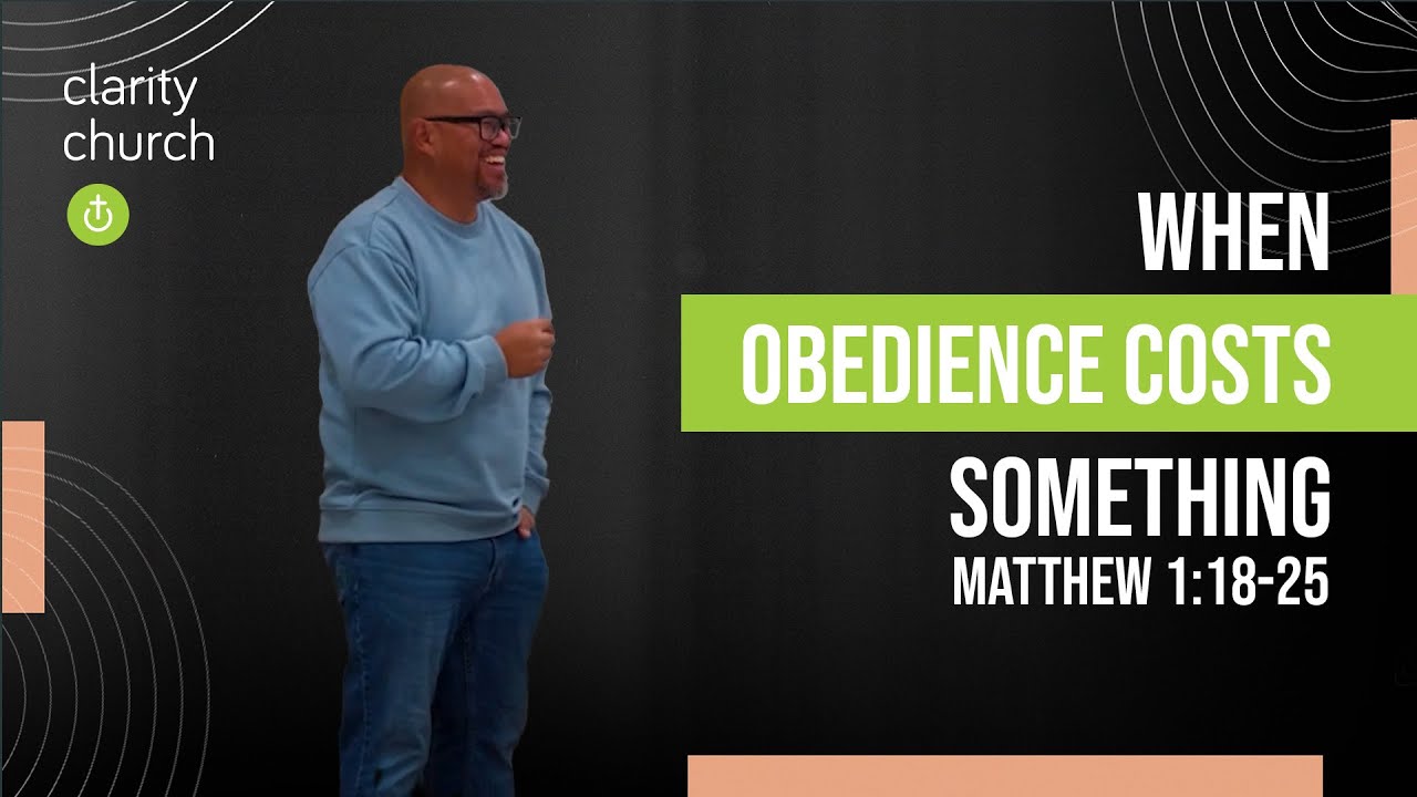 Pastor Phil Santillan preaching When Obedience Costs Something (Matthew 1:18-25), sermon video thumbnail
